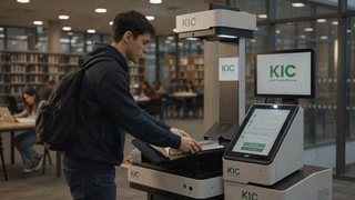 Scanning an iReserves item on a KIC system